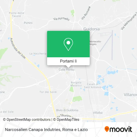 Mappa Narcosalien Canapa Indutries