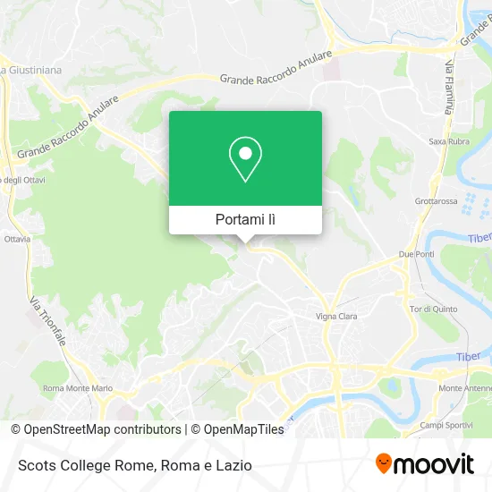 Mappa Scots College Rome