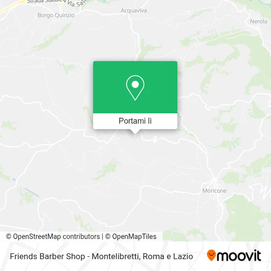 Mappa Friends Barber Shop - Montelibretti
