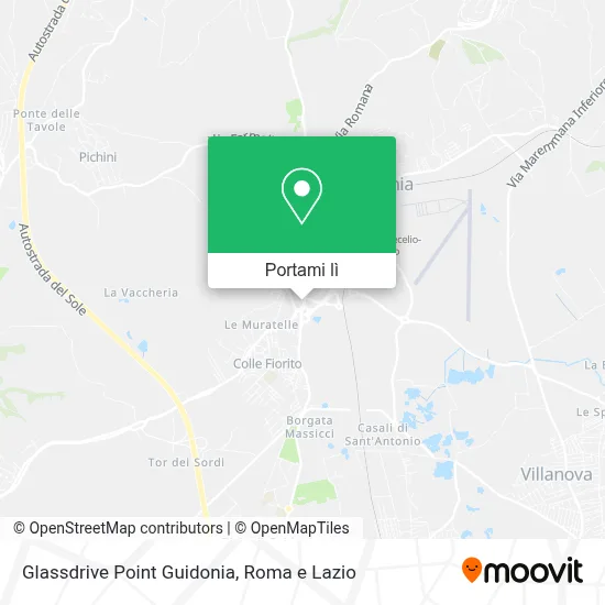 Mappa Glassdrive Point Guidonia