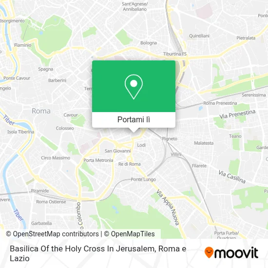 Mappa Basilica Of the Holy Cross In Jerusalem