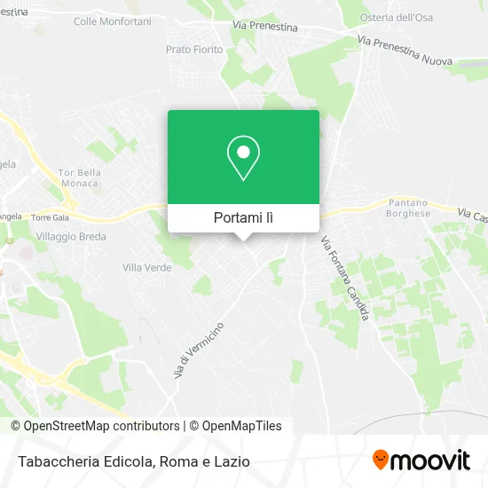 Mappa Tabaccheria Edicola