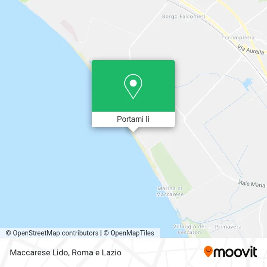 Mappa Maccarese Lido