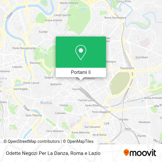 Mappa Odette Negozi Per La Danza