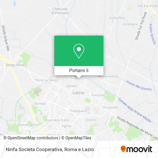 Mappa Ninfa Societa Cooperativa