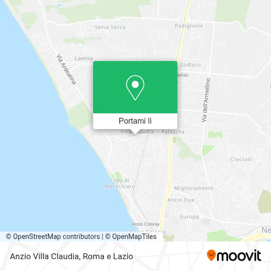 Mappa Anzio Villa Claudia