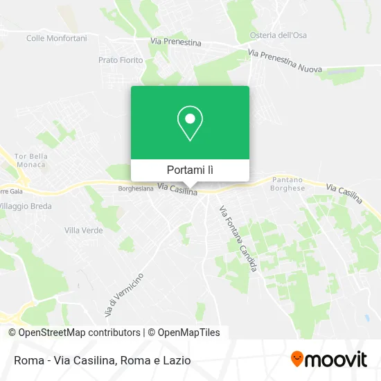 Mappa Roma - Via Casilina