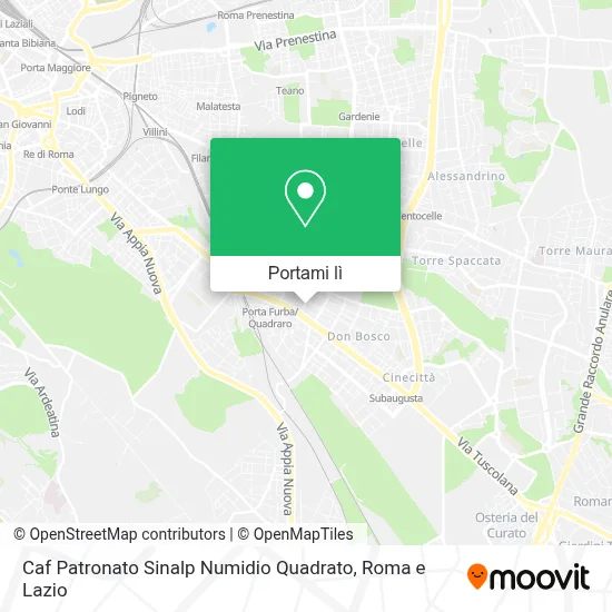 Mappa Caf Patronato Sinalp Numidio Quadrato