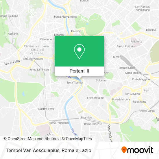 Mappa Tempel Van Aesculapius