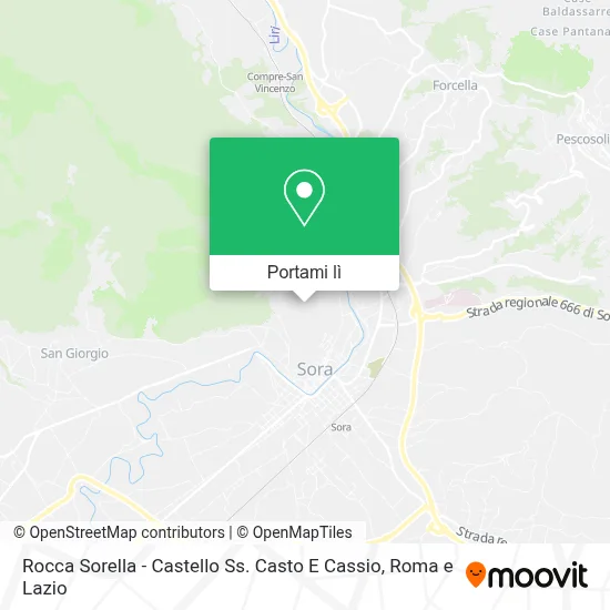 Mappa Rocca Sorella - Castello Ss. Casto E Cassio