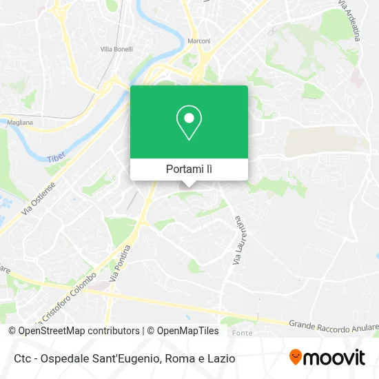 Mappa Ctc - Ospedale Sant'Eugenio