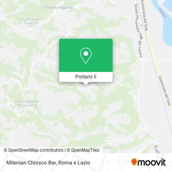 Mappa Milenian Chiosco Bar