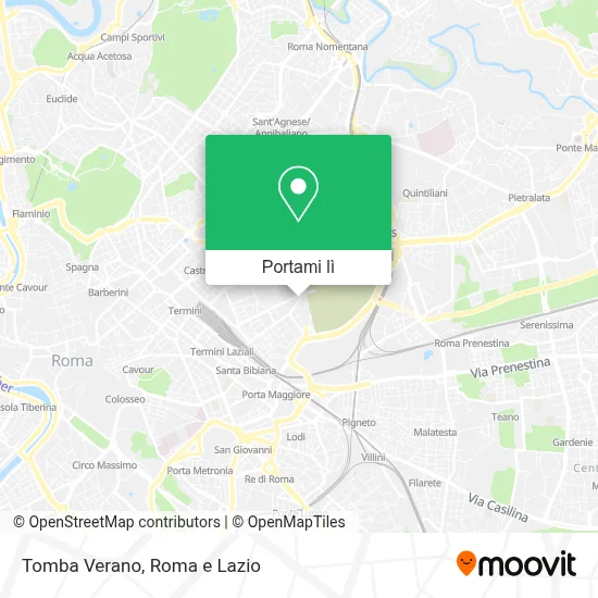 Mappa Tomba Verano