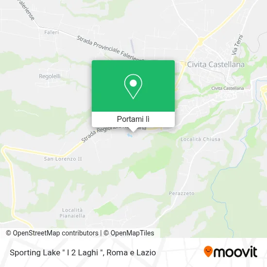 Mappa Sporting Lake " I 2 Laghi "