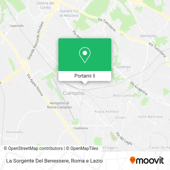 Mappa La Sorgente Del Benessere