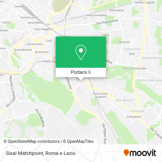 Mappa Sisal Matchpoint