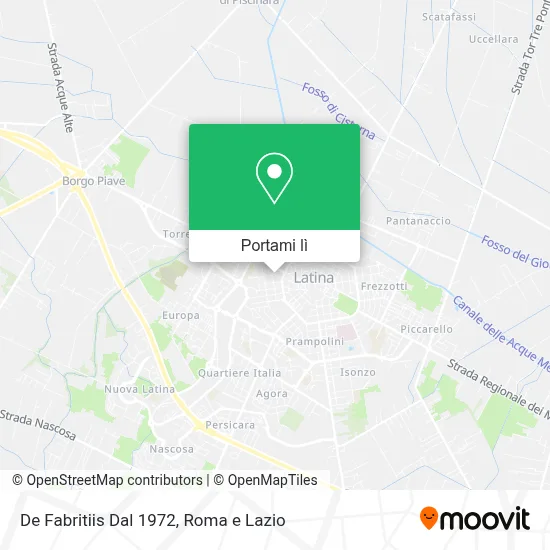 Mappa De Fabritiis Dal 1972