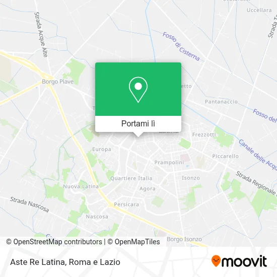 Mappa Aste Re Latina