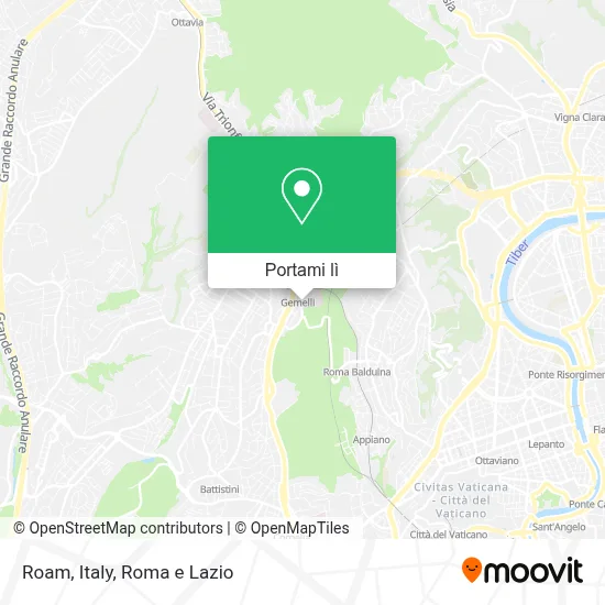 Mappa Roam, Italy