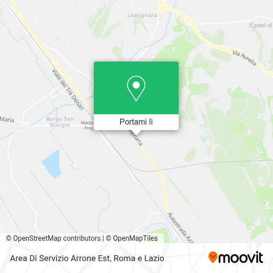 Mappa Area Di Servizio Arrone Est