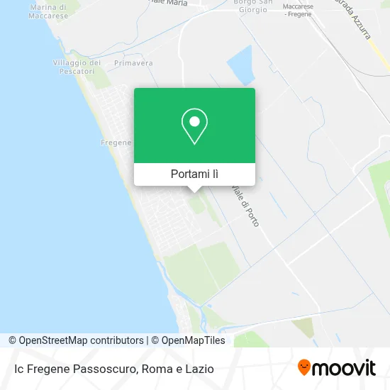 Mappa Ic Fregene Passoscuro