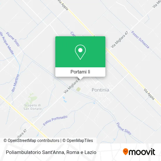 Mappa Poliambulatorio Sant'Anna