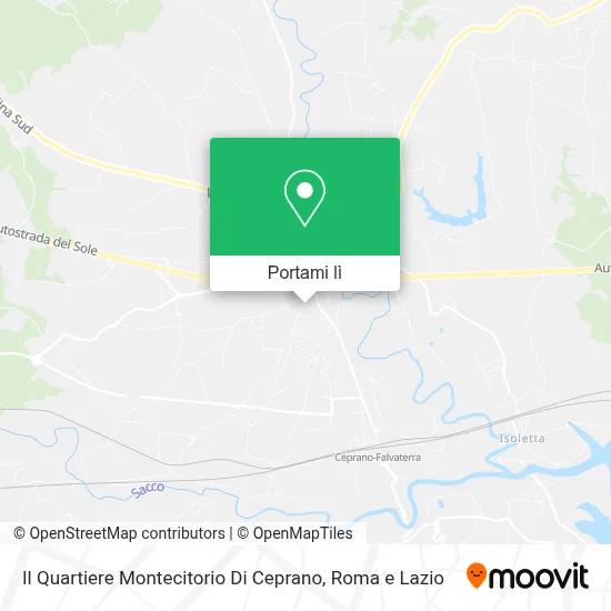 Mappa Il Quartiere Montecitorio Di Ceprano