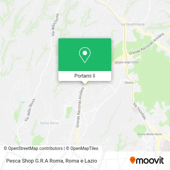 Mappa Pesca Shop G.R.A Roma