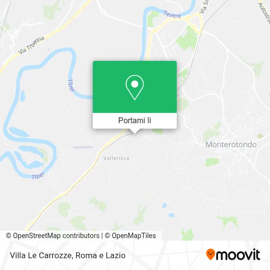 Mappa Villa Le Carrozze