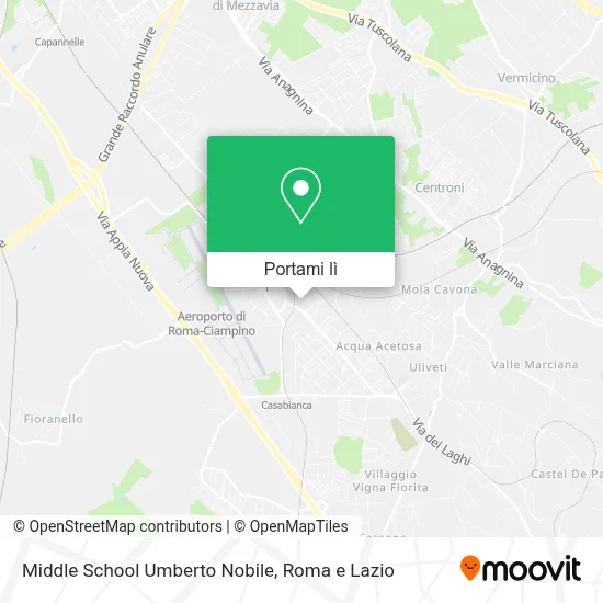 Mappa Middle School Umberto Nobile