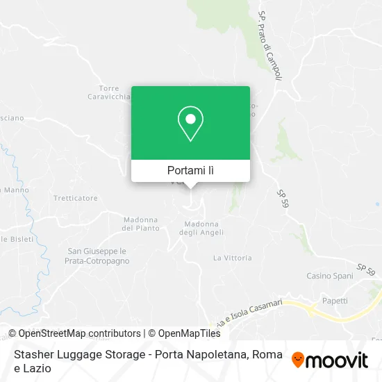 Mappa Stasher Luggage Storage - Porta Napoletana