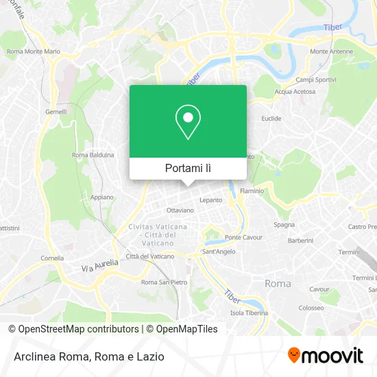 Mappa Arclinea Roma
