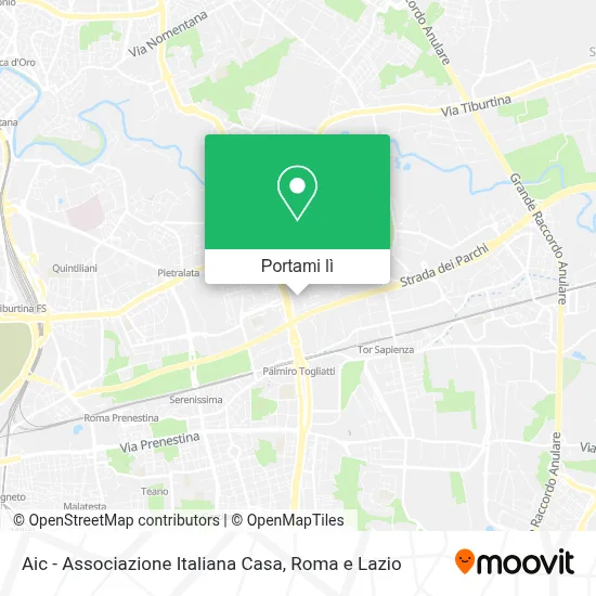 Mappa Aic - Associazione Italiana Casa
