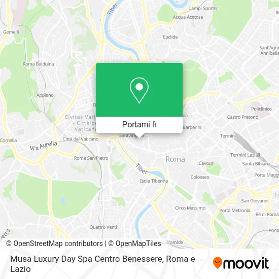 Mappa Musa Luxury Day Spa Centro Benessere
