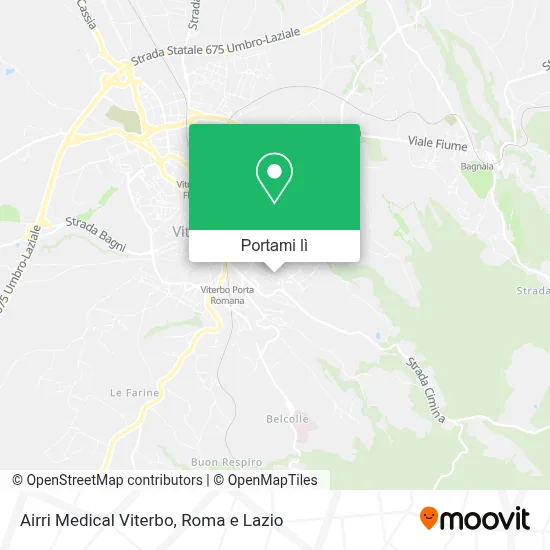Mappa Airri Medical Viterbo