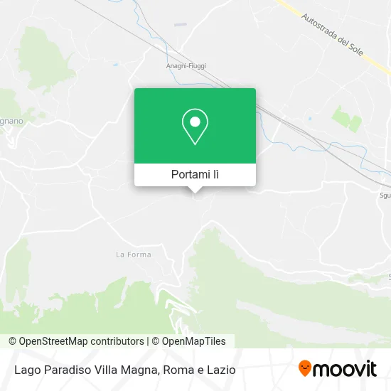 Mappa Lago Paradiso  Villa  Magna