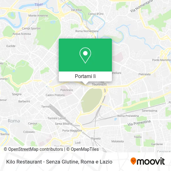 Mappa Kilo Restaurant - Senza Glutine