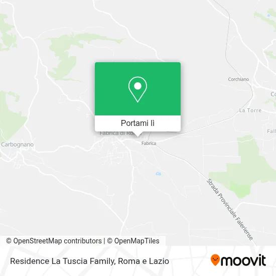 Mappa Residence La Tuscia Family