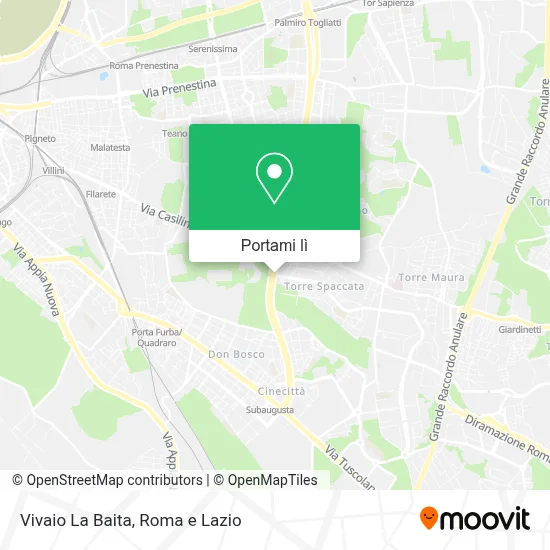 Mappa Vivaio La Baita