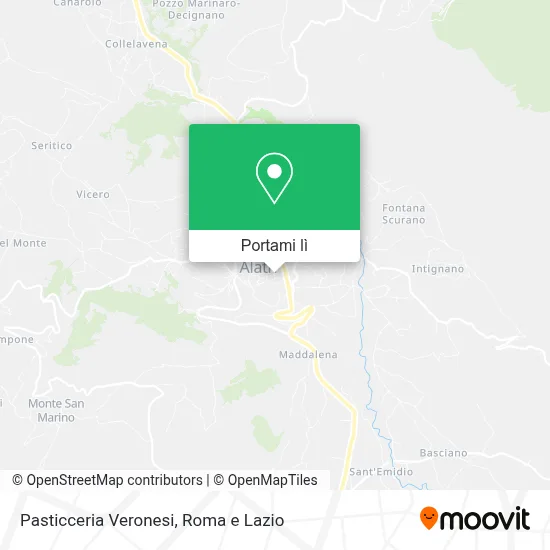 Mappa Pasticceria Veronesi