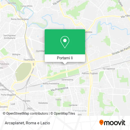 Mappa Arcaplanet