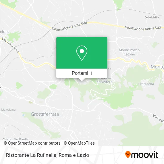Mappa Ristorante La Rufinella