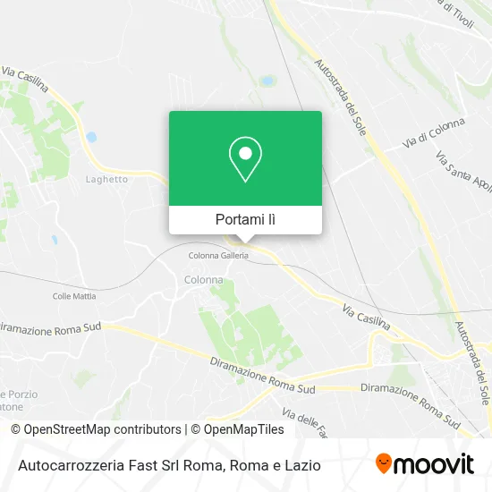 Mappa Autocarrozzeria Fast Srl Roma