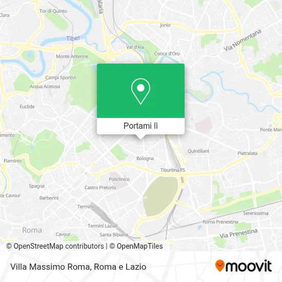 Mappa Villa Massimo Roma