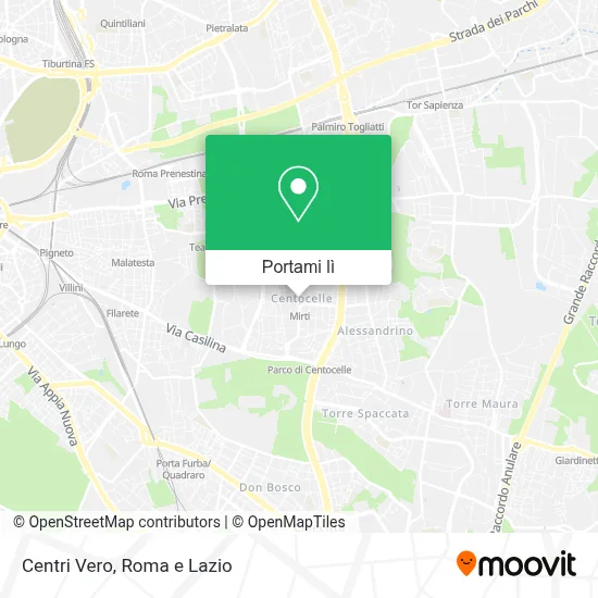 Mappa Centri Vero