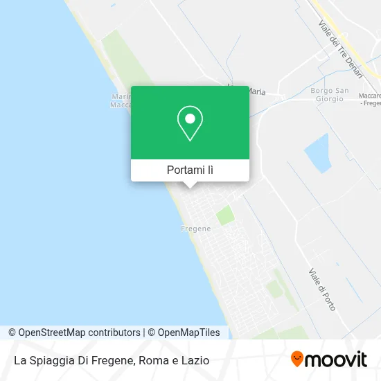 Mappa La Spiaggia Di Fregene