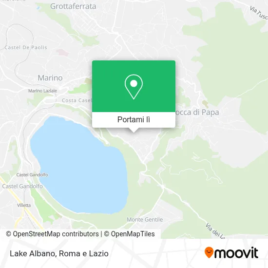 Mappa Lake Albano