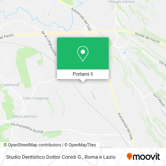 Mappa Studio Dentistico Dottor Conidi G.