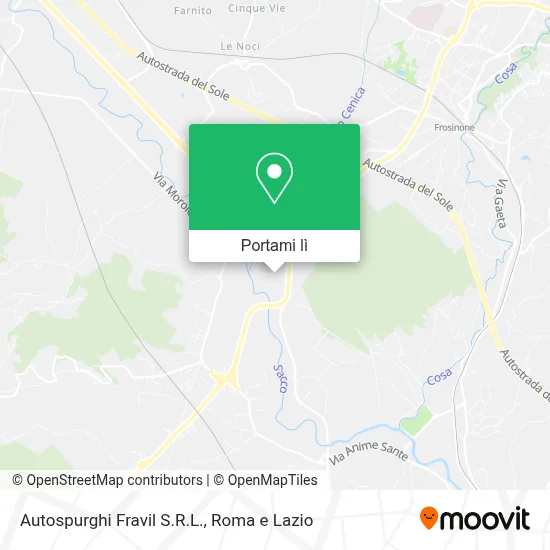 Mappa Autospurghi Fravil S.R.L.