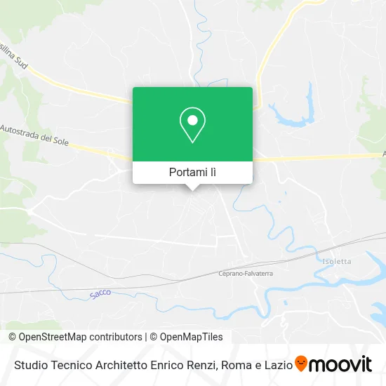 Mappa Studio Tecnico Architetto Enrico Renzi